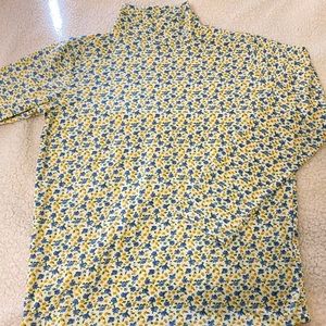 LAURA ASHLEY VINTAGE FLORAL TURTLENECK